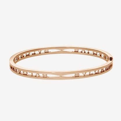 [Renovia Jewelry]ZERO 1 SPIRAL LOGO PINK GOLD BRACELET