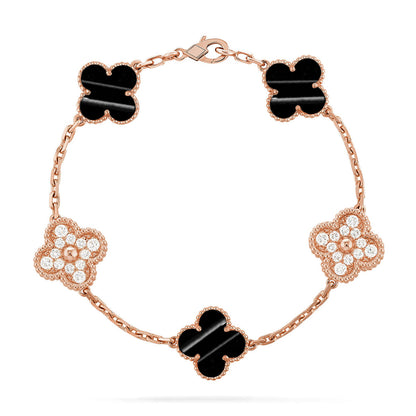 [Renovia Jewelry] CLOVER 5 MOTIF PULSAR STONE BRACELET COLLECTION