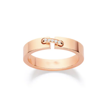 [Renovia Jewelry]ALLIANCE LIENS VIDENCE DIAMOND 4MM RING