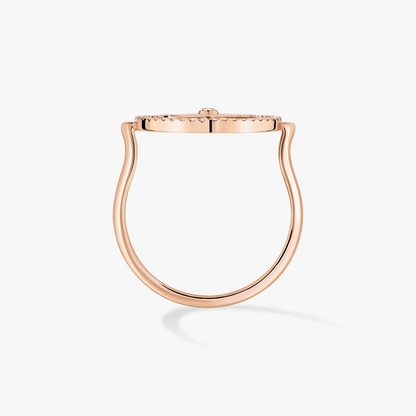 [Renovia Jewelry]LUCKY MOVE PINK GOLD DIAMOND RING