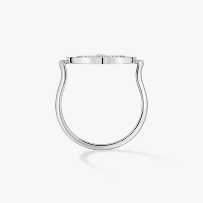 [Renovia Jewelry]LUCKY MOVE PAVED SILVER DIAMOND RING