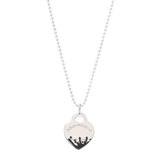 [Renovia Jewelry]COLOUR HEART SPLASH TAG NECKLACE