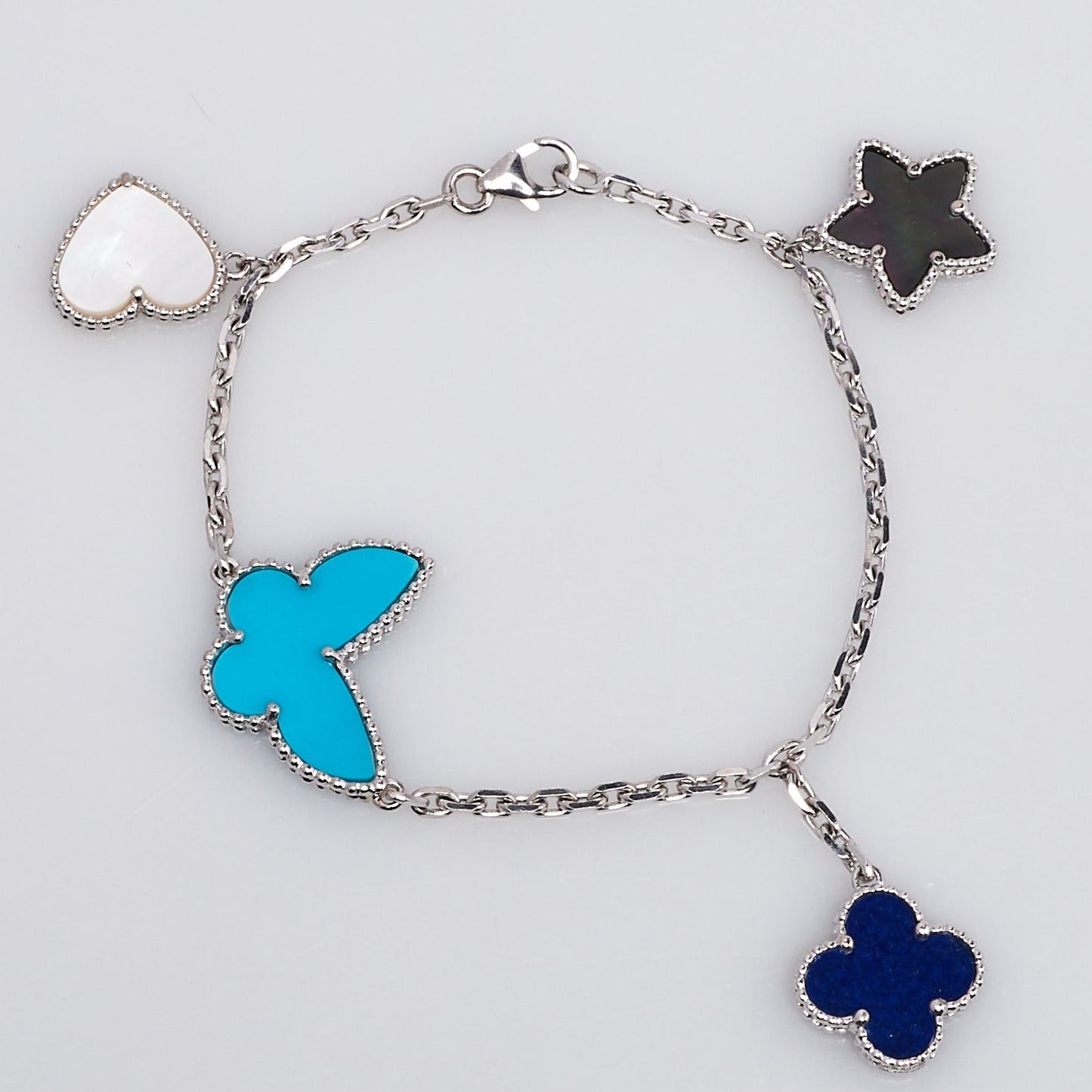[Renovia Jewelry]LUCKY SPRING SILVER BRACELET 4 MOTIF