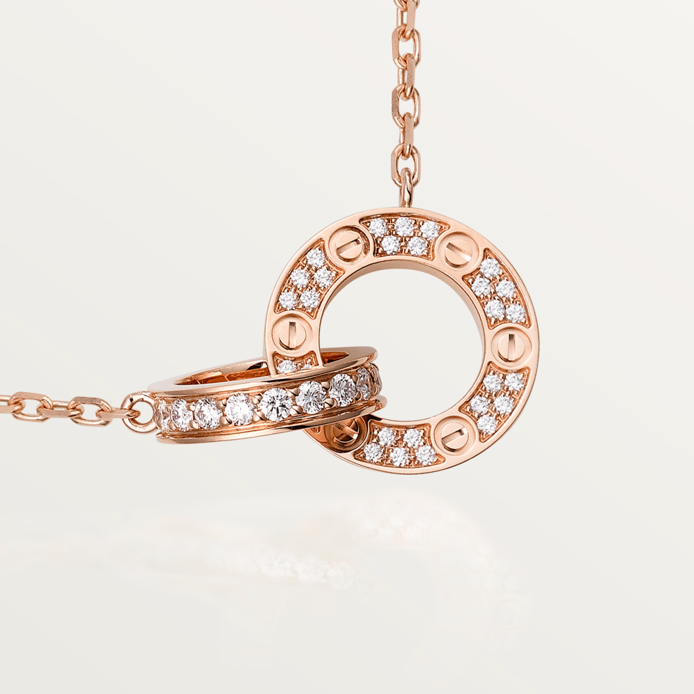 [Renovia Jewelry]LOVE  FULL DIAMOND PENDANT NECKLACE
