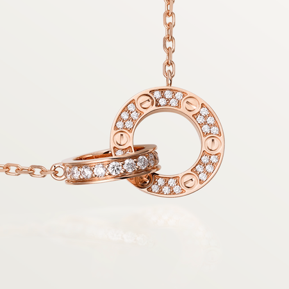 [Renovia Jewelry]LOVE  FULL DIAMOND PENDANT NECKLACE