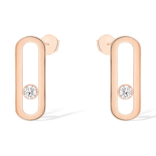 [Renovia Jewelry]MOVE UNO SMALL 1 DIAMOND EARRINGS