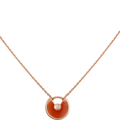 [Renovia Jewelry]AMULETTE GOLD CARNELIAN ONYX NECKLACE