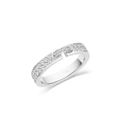 [Renovia Jewelry]ALLIANCE LIENS VIDENCE PAVED DIAMOND 4MM RING