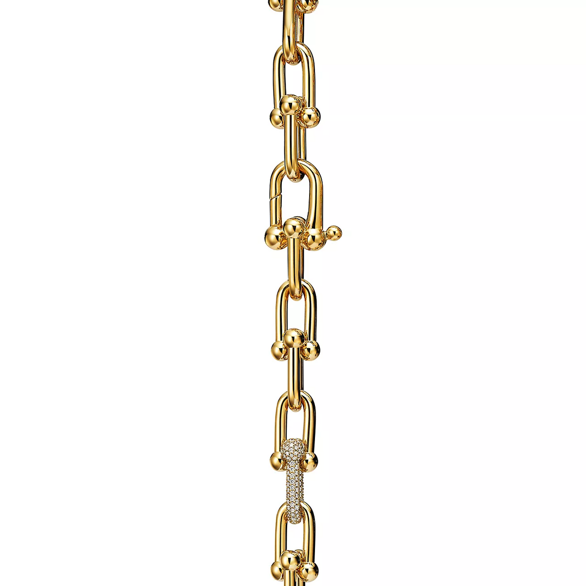 [Renovia Jewelry]HARDWEAR LARGE LINK GOLD DIAMOND BRACELET
