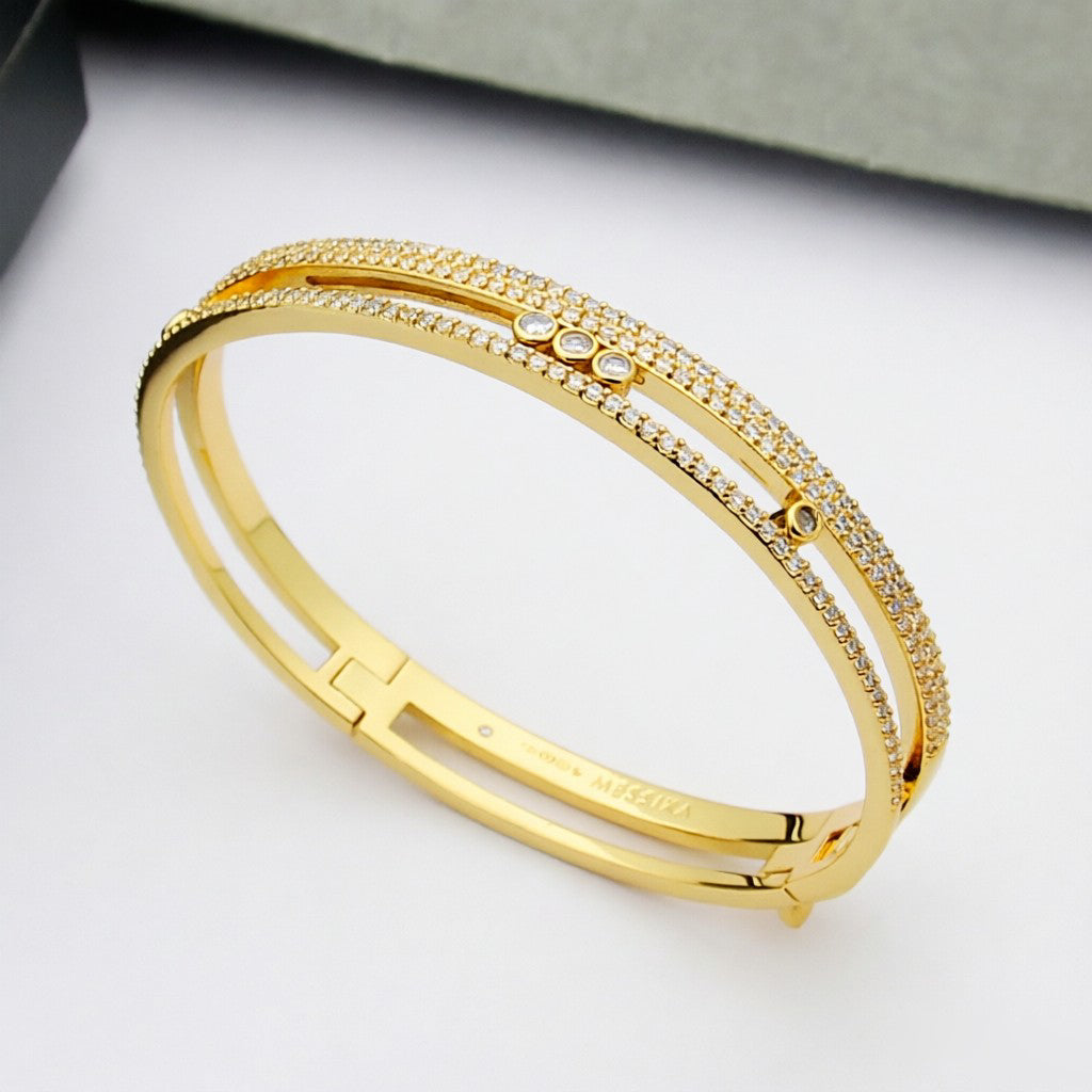 [Renovia Jewelry]Move Romane pavé bangle
