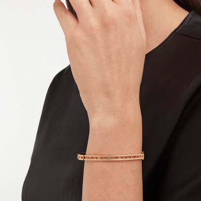 [Renovia Jewelry]ZERO 1 SPIRAL LOGO PINK GOLD BRACELET