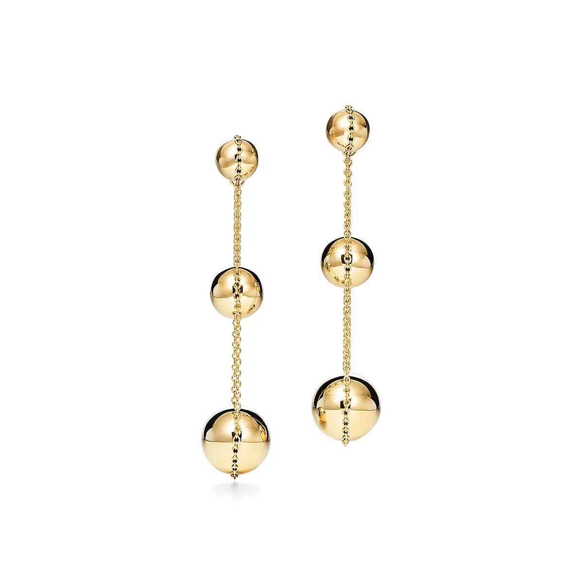 [Renovia Jewelry]TRIPLE DROP GOLD EARRINGS