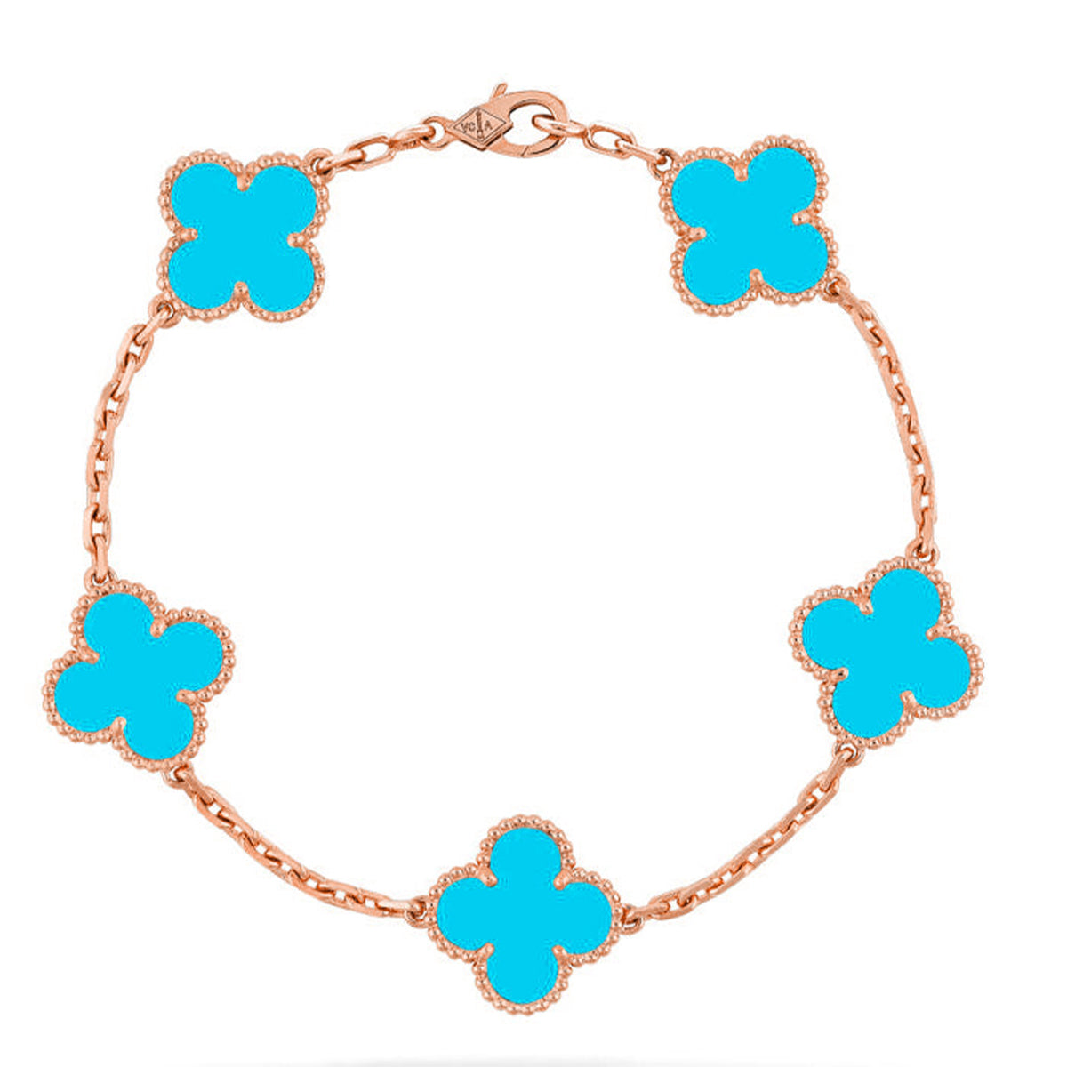 [Renovia Jewelry] CLOVER 5 MOTIF TURQUOISE BRACELET COLLECTION
