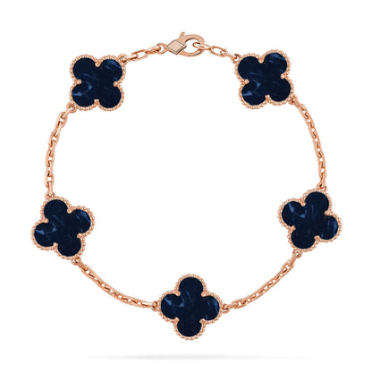 [Renovia Jewelry]CLOVER 5 MOTIF PIETERSITE BRACELET COLLECTION