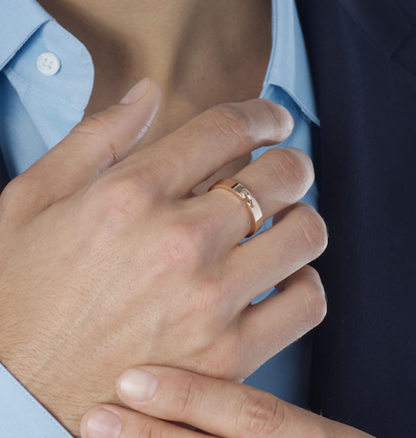 [Renovia Jewelry]ALLIANCE LIENS VIDENCE 4MM RING