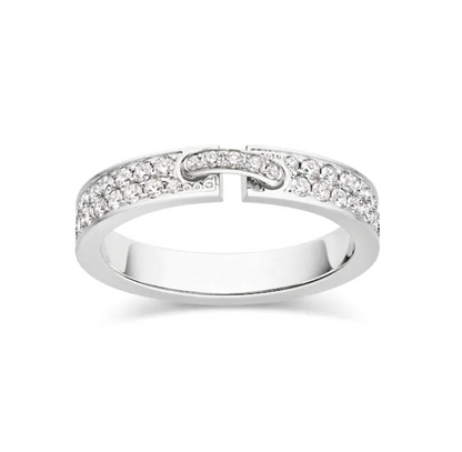 [Renovia Jewelry]ALLIANCE LIENS VIDENCE PAVED DIAMOND 4MM RING