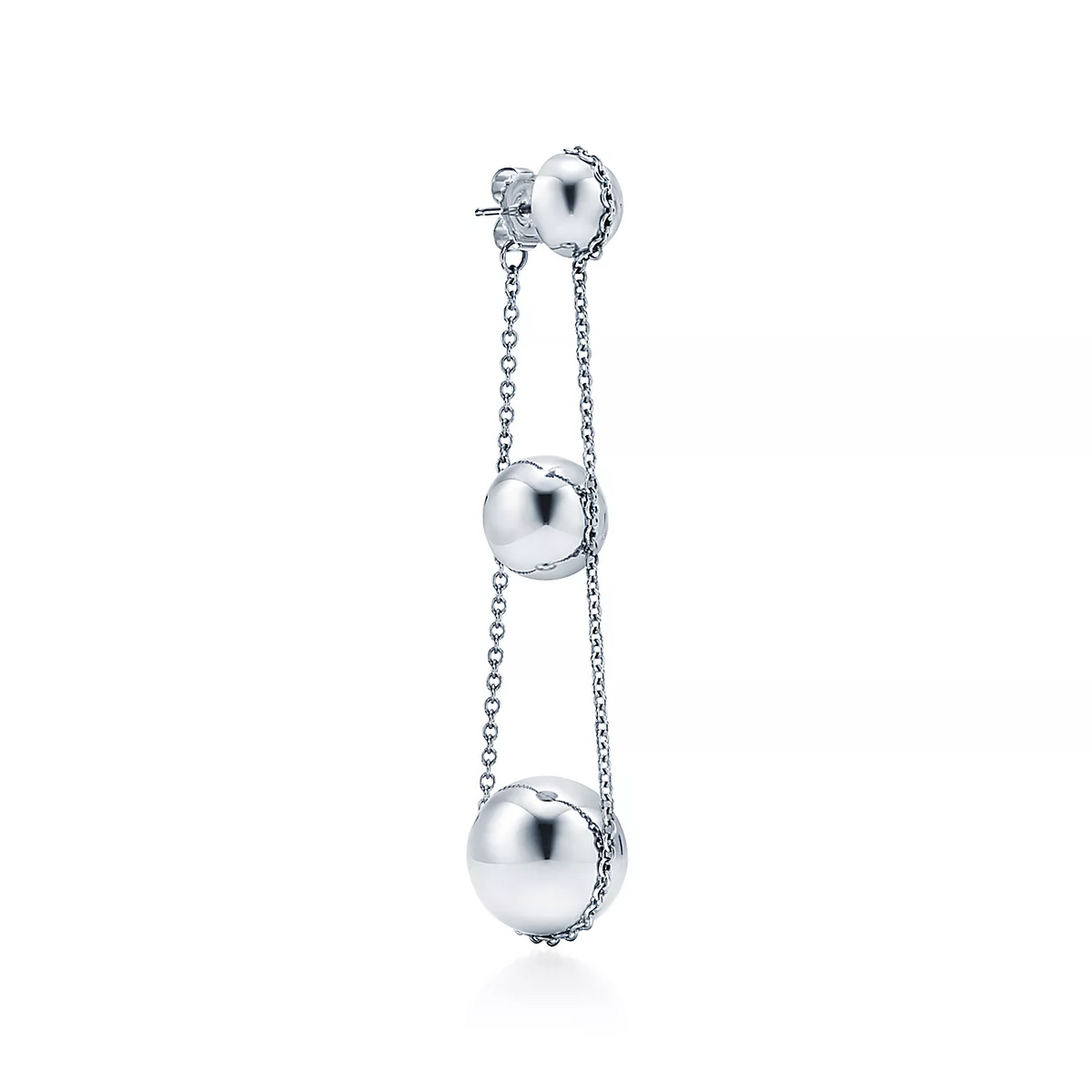 [Renovia Jewelry]TRIPLE DROP SILVER EARRINGS