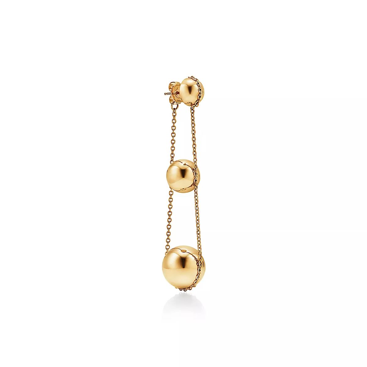[Renovia Jewelry]TRIPLE DROP GOLD EARRINGS