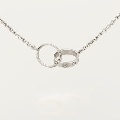 [Renovia Jewelry]LOVE DOUBLE RING NECKLACE