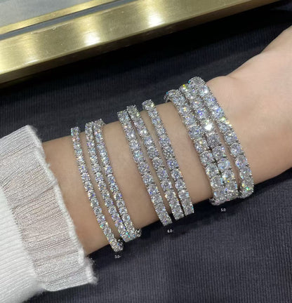 [Renovia Jewelry]TENNIS BRACELET WITH FULL DIAMOND SETTING