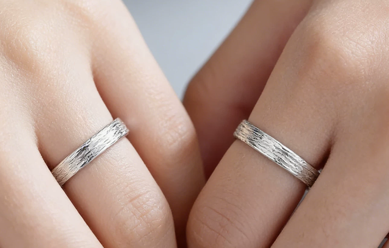 Platinum Couple Wedding Rings