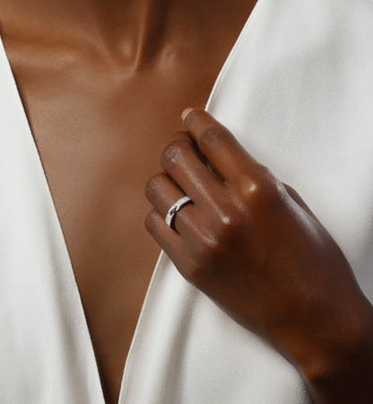 [Renovia Jewelry]ALLIANCE LIENS VIDENCE PAVED DIAMOND 4MM RING