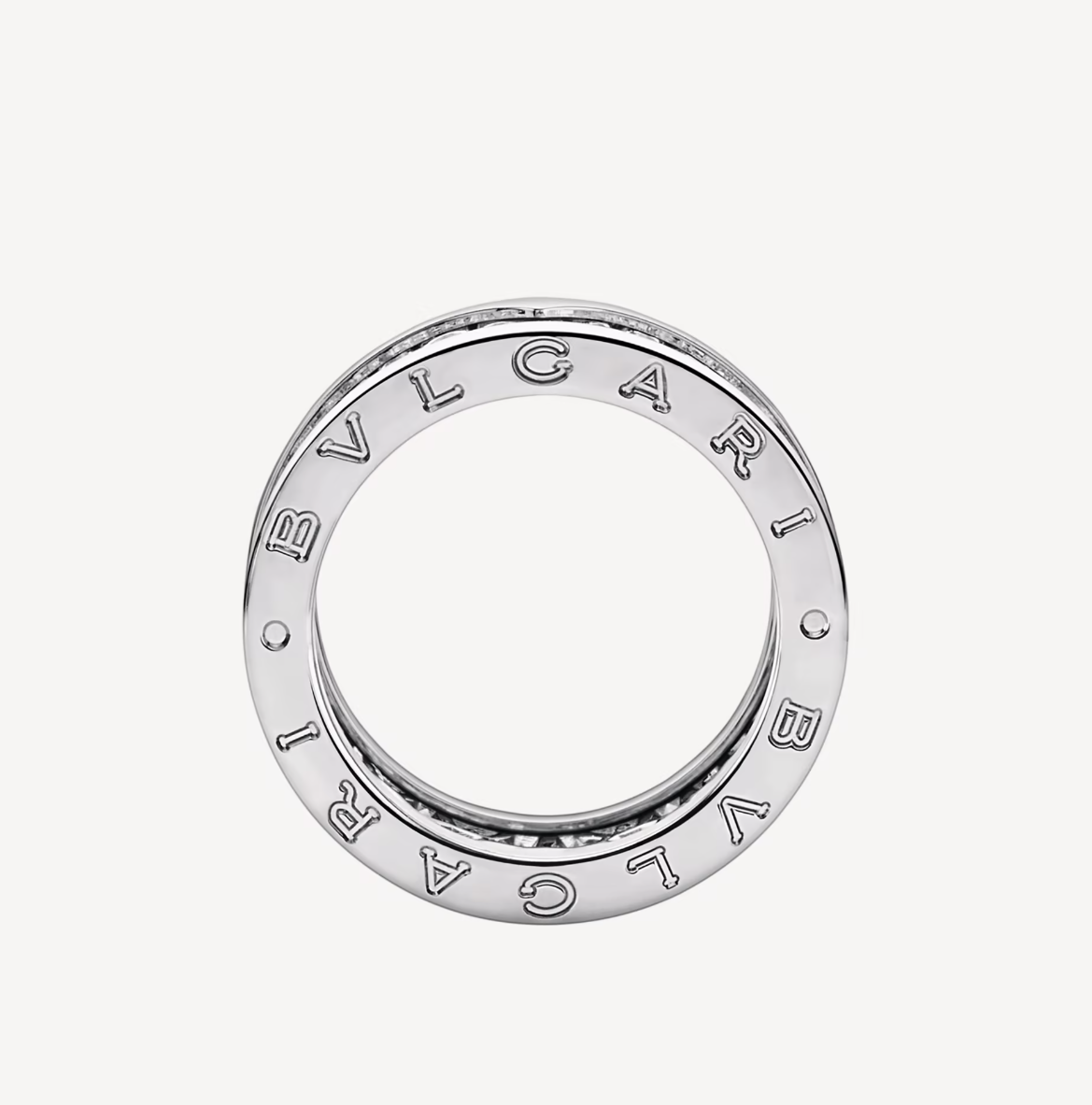 [Renovia Jewelry]ZERO 1 WITH PAVED DIAMONDS ON THE SPIRAL RING