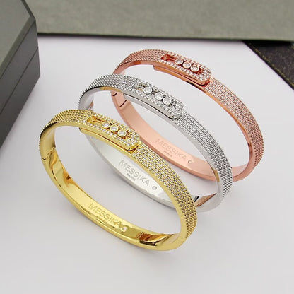 [Renovia Jewelry]Move Noa Full Pavé Diamond Bangle Bracelet