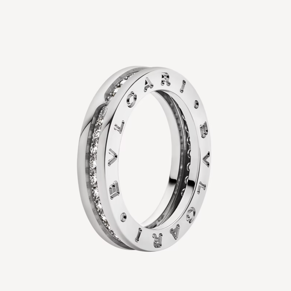 [Renovia Jewelry]ZERO 1 ONE-BAND PAVED DIAMONDS ON THE SPIRAL RING