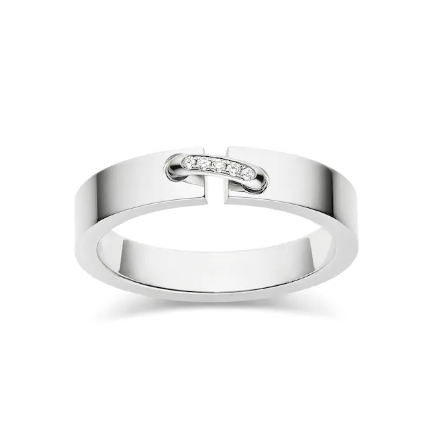 [Renovia Jewelry]ALLIANCE LIENS VIDENCE DIAMOND 4MM RING