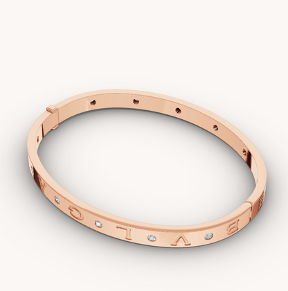 [Renovia Jewelry]ZERO 1 PINK GOLD 12 DIAMONDS BRACELET