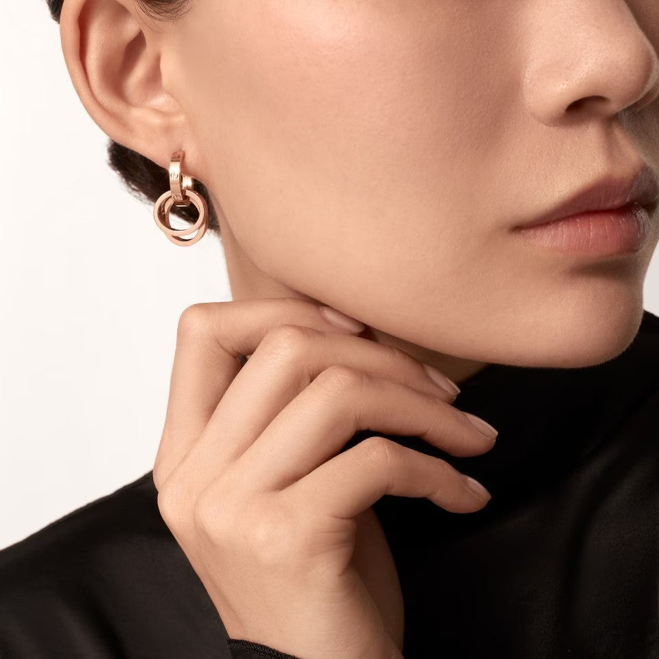[Renovia Jewelry]LOVE 3.3MM DANGLE EARRINGS