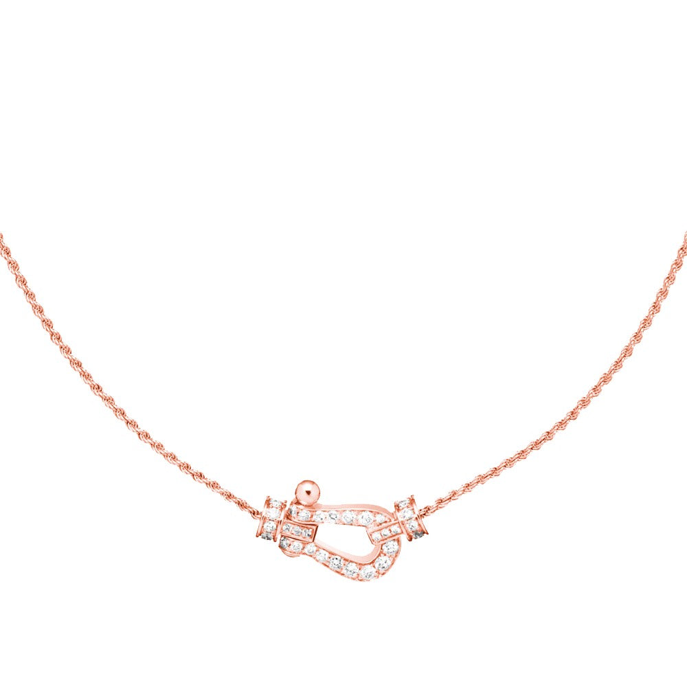 [Renovia Jewelry]FORCE 10 PINK GOLD DIAMOND NECKLACE