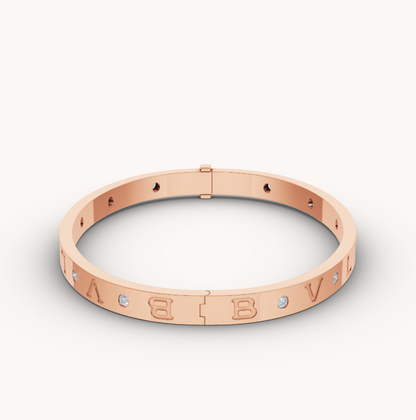 [Renovia Jewelry]ZERO 1 PINK GOLD 12 DIAMONDS BRACELET