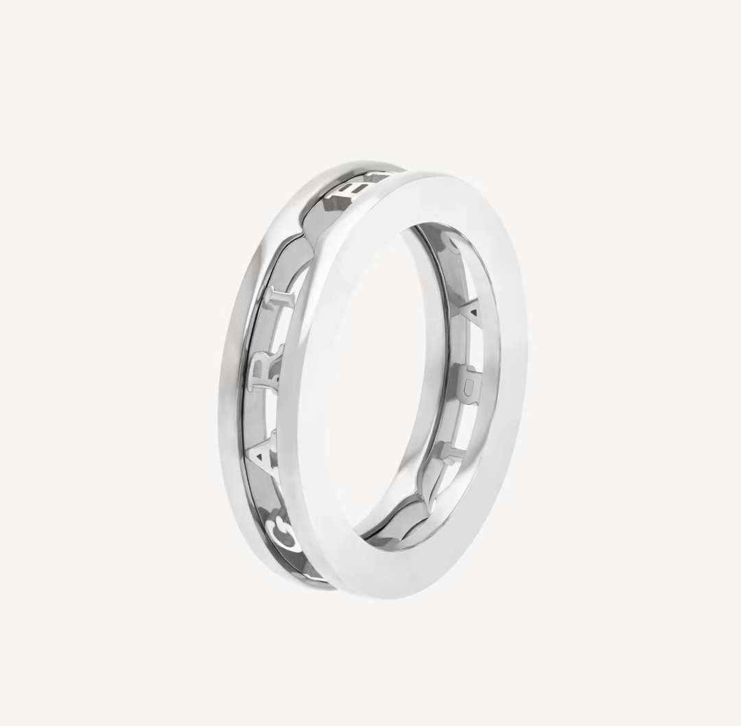 [Renovia Jewelry]ZERO 1 ONE-BAND WITH OPENWORK LOGO SPIRAL RING