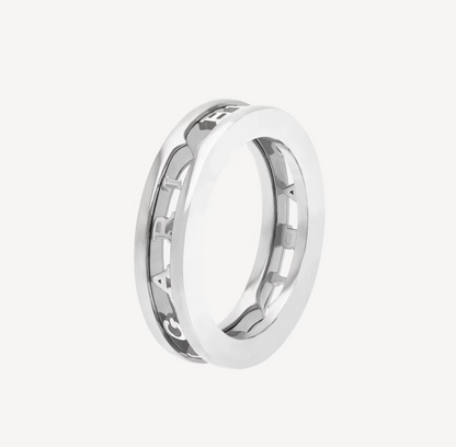 [Renovia Jewelry]ZERO 1 ONE-BAND WITH OPENWORK LOGO SPIRAL RING