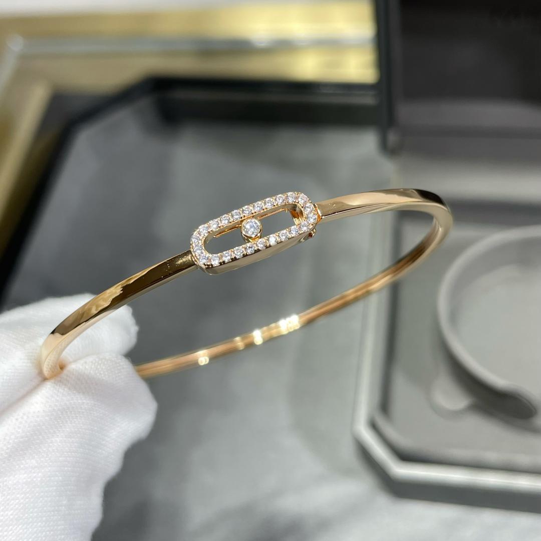 [Renovia Jewelry]Move Uno pavé flex bangle medium