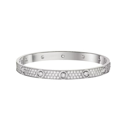 [Renovia Jewelry]LOVE BRACELET 6.1MM DIAMOND-PAVED 10 BIG DIAMONDS