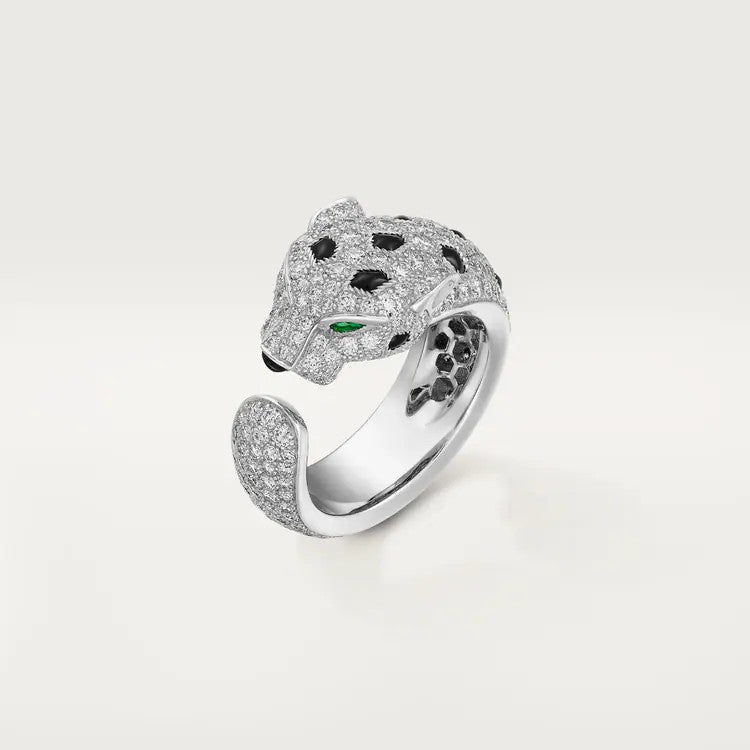 [Renovia Jewelry]PANTHERE SPOTTED FULL DIAMOND MEDIUM RING