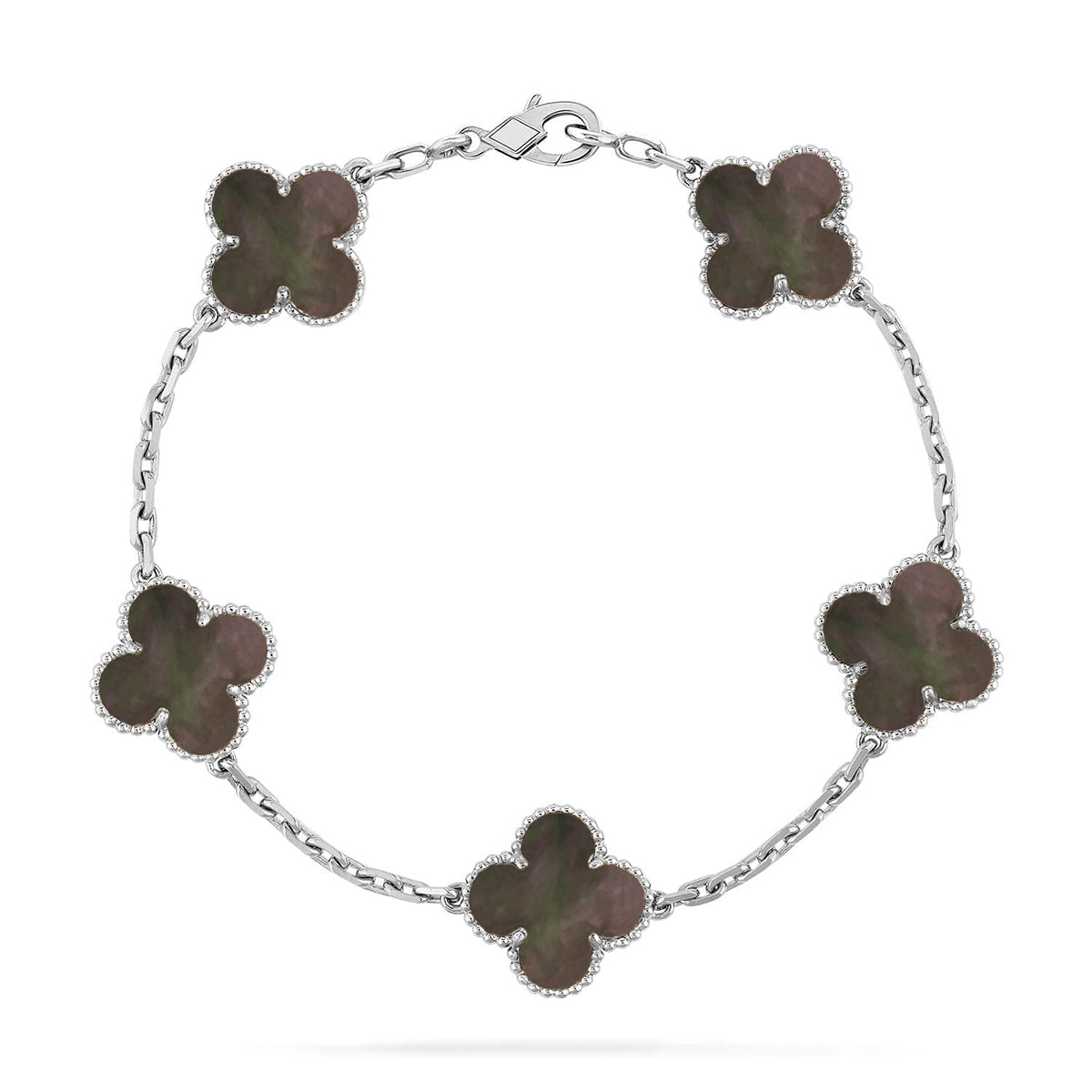[Renovia Jewelry] CLOVER 5 MOTIF GRAY MOP BRACELET COLLECTION