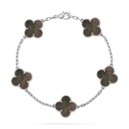 [Renovia Jewelry] CLOVER 5 MOTIF GRAY MOP BRACELET COLLECTION