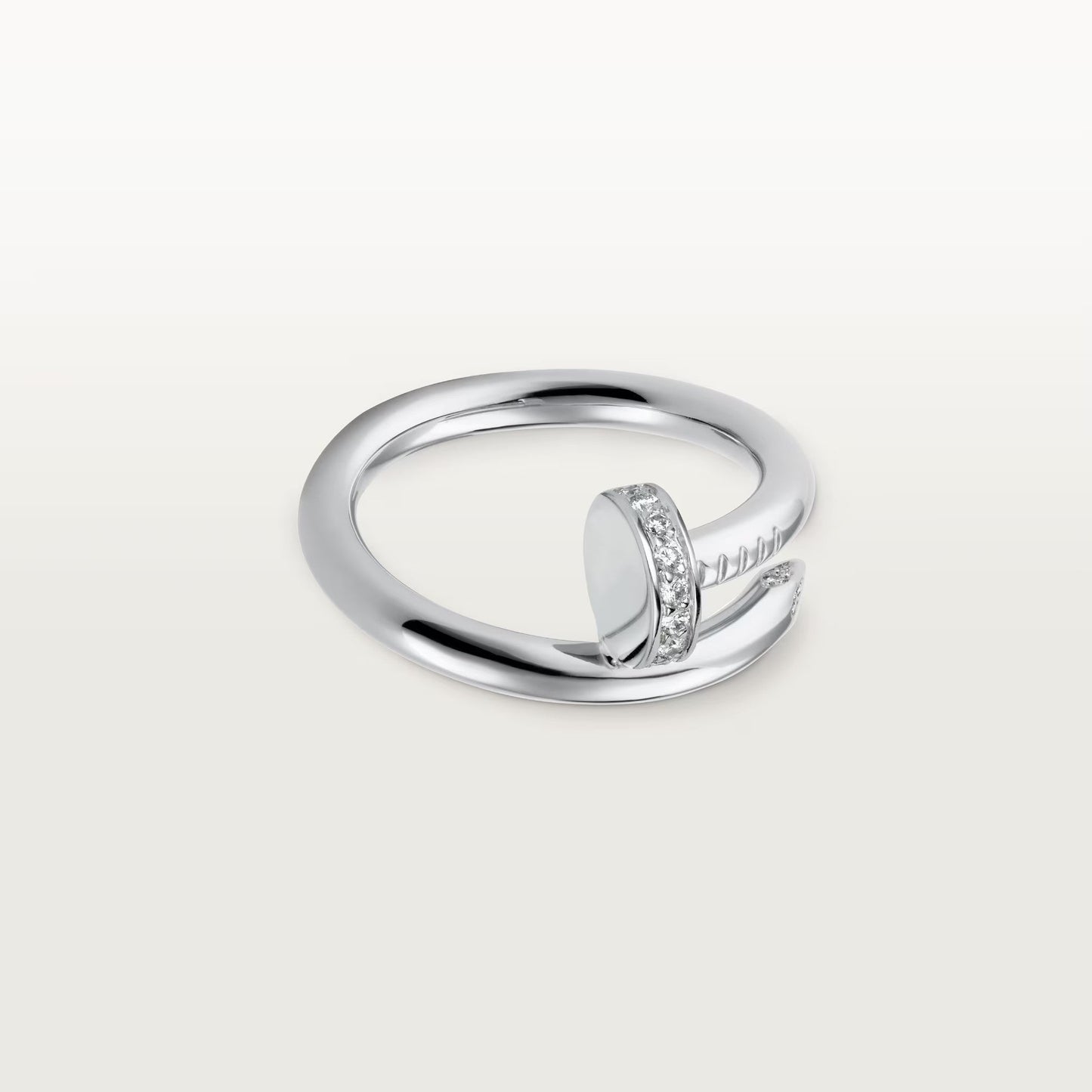 [Renovia Jewelry]JUSTE RING 2.6MM HALF DIAMOND