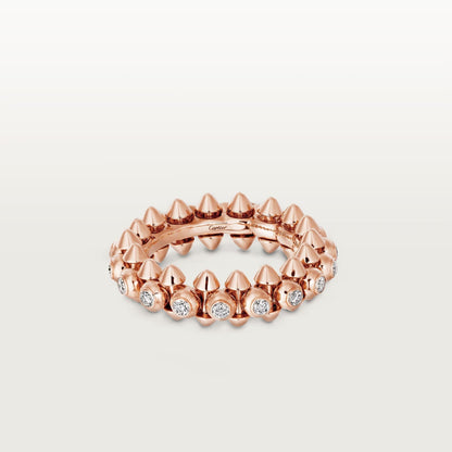[Renovia Jewelry]CLASH 6.8MM DIAMOND MEDIUM RING