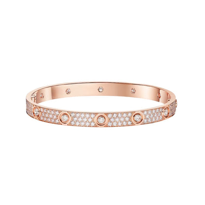 [Renovia Jewelry]LOVE BRACELET 6.1MM DIAMOND-PAVED 10 BIG DIAMONDS