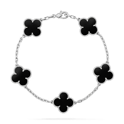 [Renovia Jewelry] CLOVER 5 MOTIF ONYXS BRACELET COLLECTION