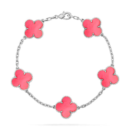 [Renovia Jewelry] CLOVER 5 MOTIFS  PINK MOP BRACELET COLLECTION