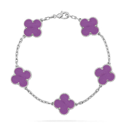 [Renovia Jewelry] CLOVER 5 MOTIF VIOLET BRACELET COLLECTION