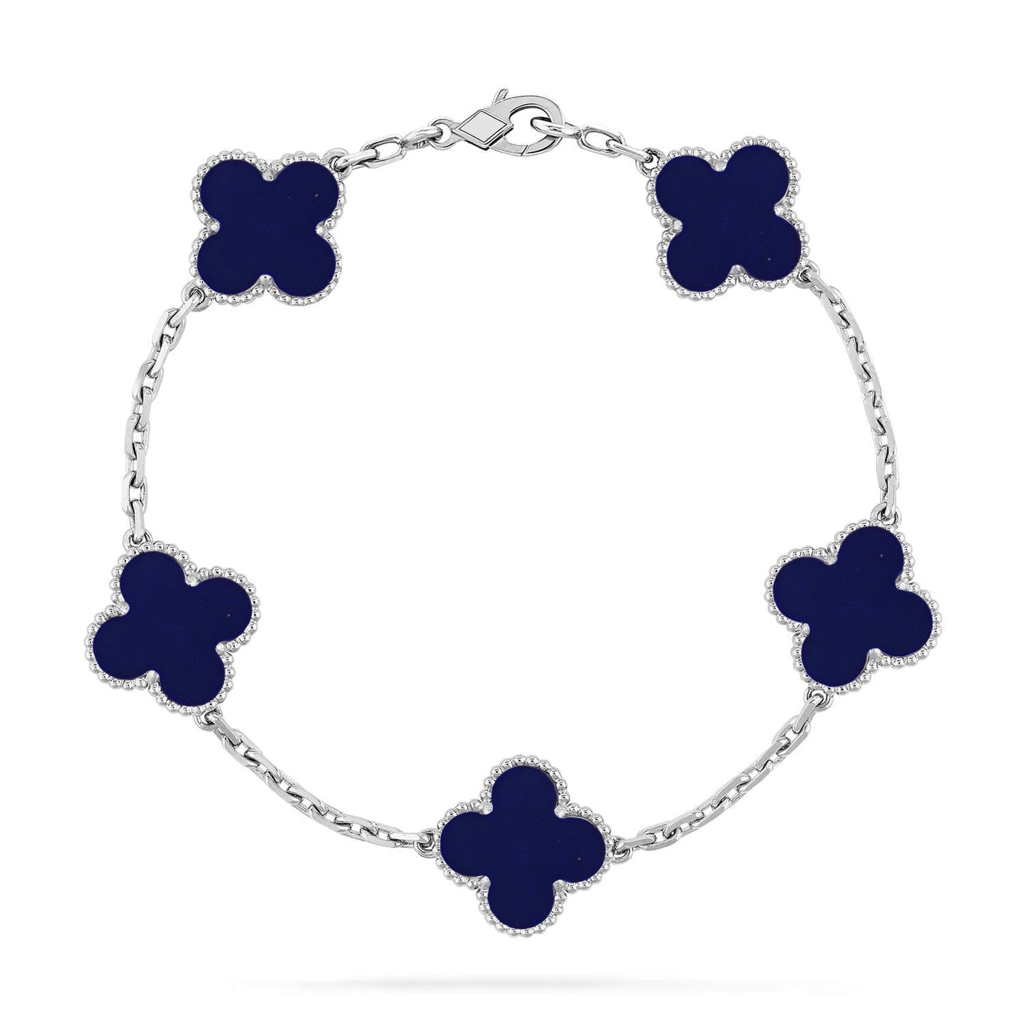 [Renovia Jewelry]CLOVER 5 MOTIF LAPIS LAZULI BRACELET COLLECTION