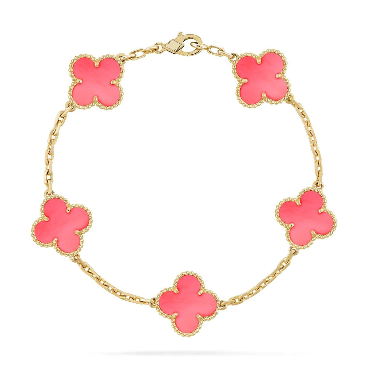[Renovia Jewelry] CLOVER 5 MOTIFS  PINK MOP BRACELET COLLECTION