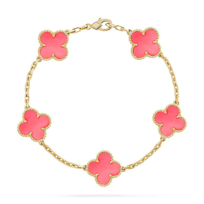 [Renovia Jewelry] CLOVER 5 MOTIFS  PINK MOP BRACELET COLLECTION